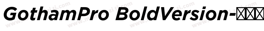 GothamPro BoldVersion字体转换